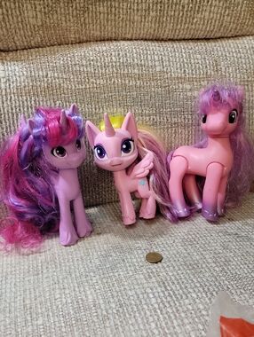 Pink Purple Unicorn My LITTLE PONYS.  ALL 3 together